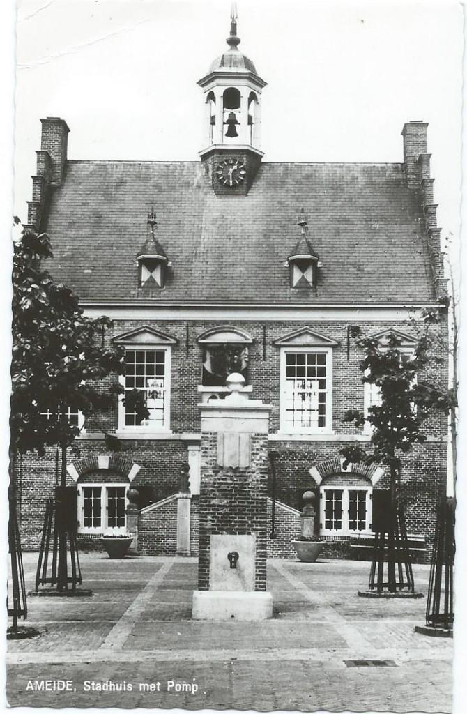 Ansichtkaart AMEIDE  Stadhuis met Pomp, Verzenden, 1960 tot 1980, Gelopen, Utrecht
