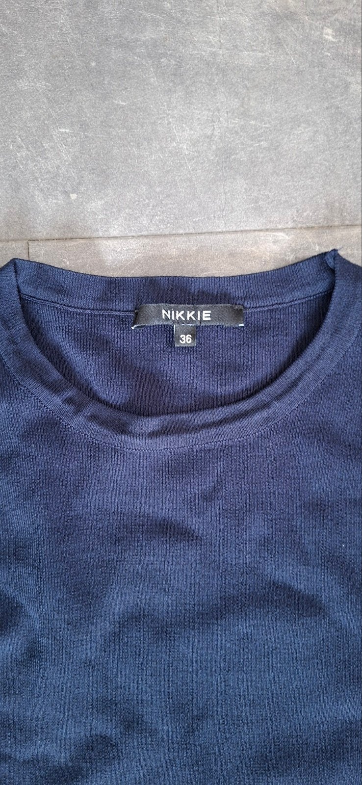 Zgan jurk nikkie maat 36, Blauw, Ophalen of Verzenden, Zo goed als nieuw, Nikkie