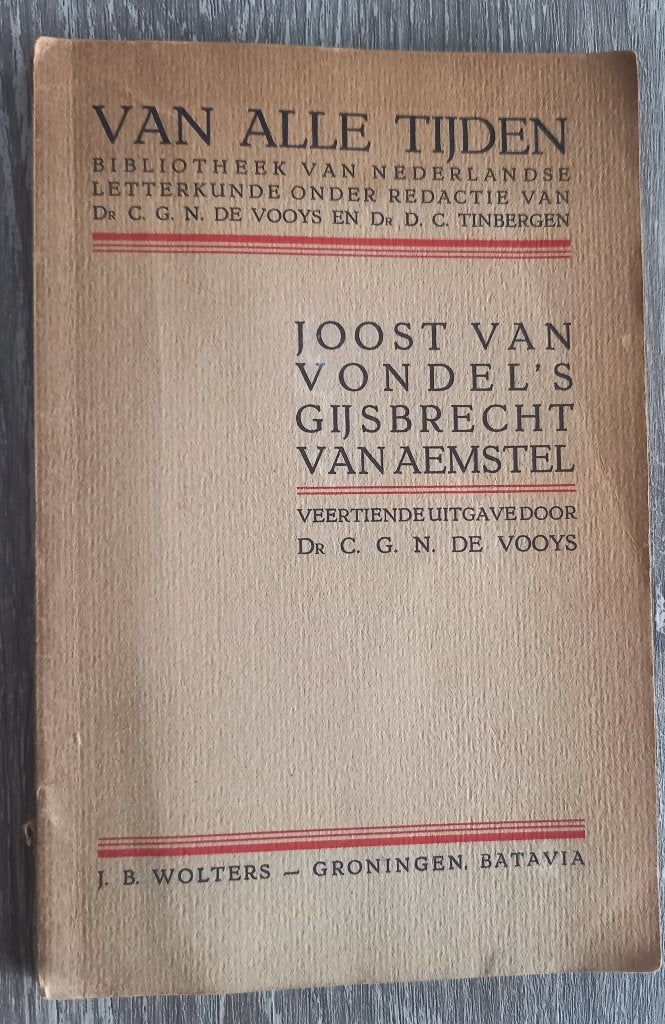 Joost van den Vondel Gijsbrecht van Aemstel 1946, Antiek en Kunst, Ophalen of Verzenden