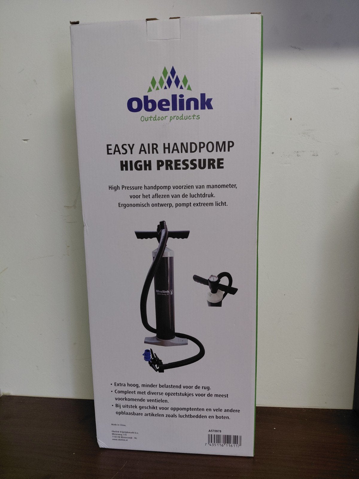 Obelink Easy Air Handpomp High Pressure, Ophalen, Nieuw