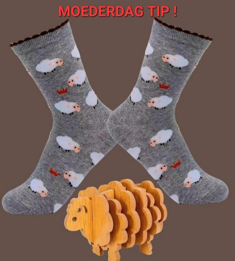 SCHAAPJES SOKKEN + ONDERZETTERS SCHAAP, Ophalen of Verzenden, Nieuw