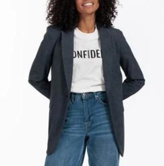 Studio Anneloes Fran denim blazer black heavy travel mt Xl, Zwart, Maat 46/48 (XL) of groter, Ophalen of Verzenden, Zo goed als nieuw