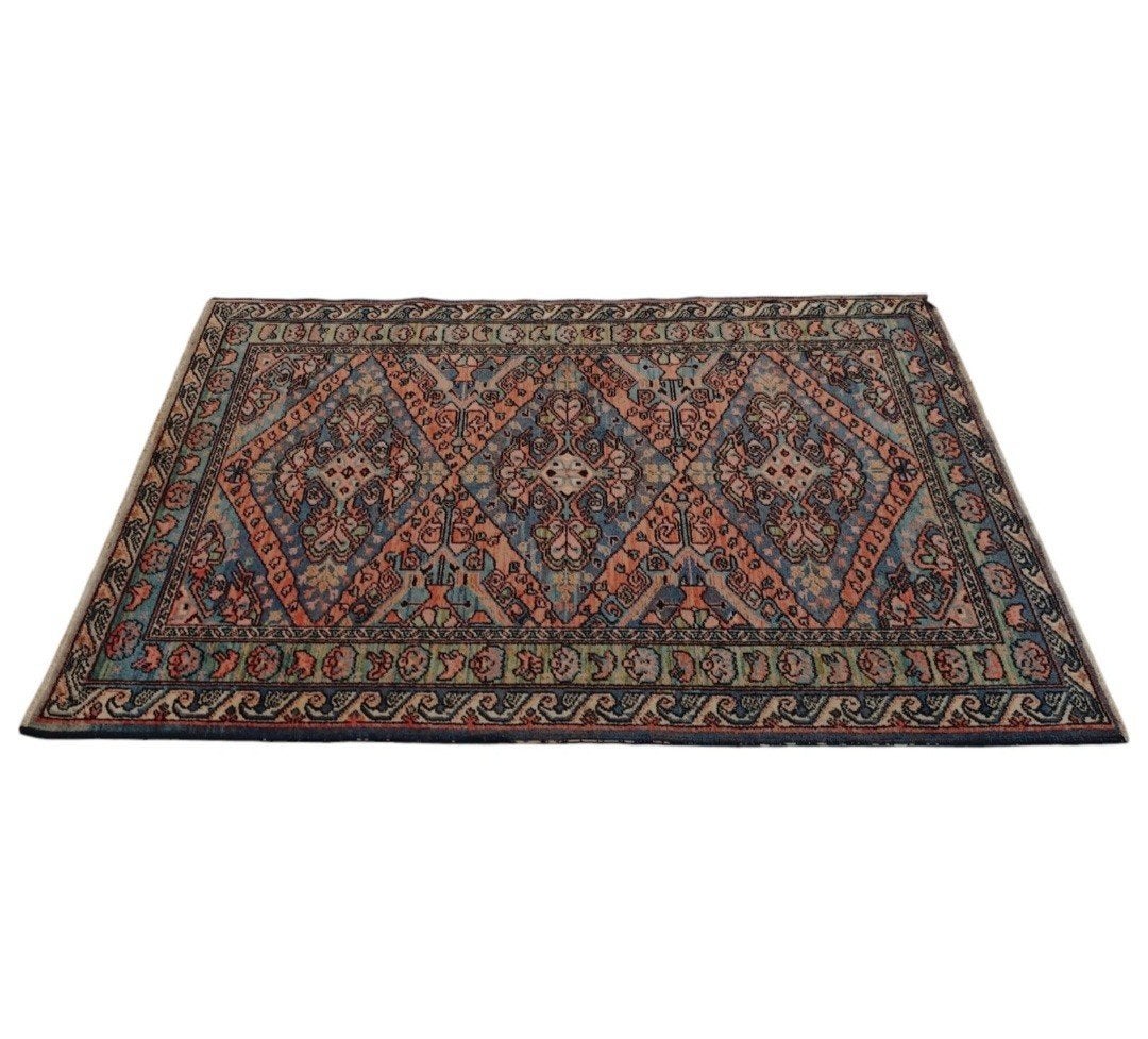 Vintage Perzisch wol Kazak vloerkleed Kadjar 140x191cm, Gebruikt, 100 tot 150 cm, Vintage, oosters, Perzisch, hype, Www.hypepopup.nl