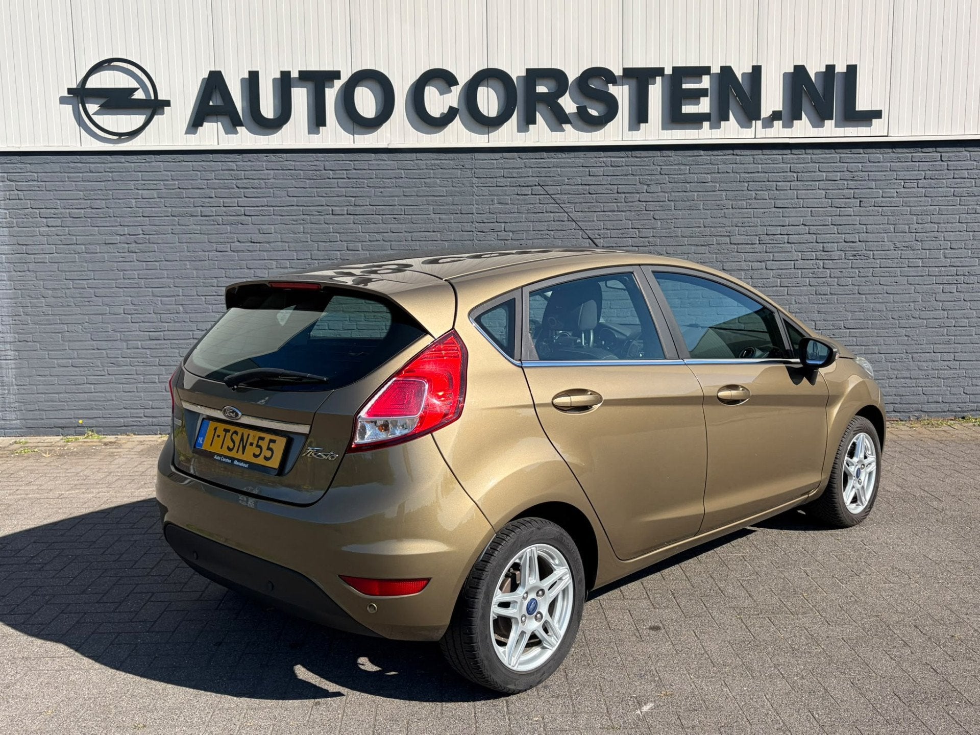 Ford Fiesta 100PK 5Drs Navi Ecc Bluetooth Cruise Control Voo, Voorwielaandrijving, Euro 5, Zwart, Bruin