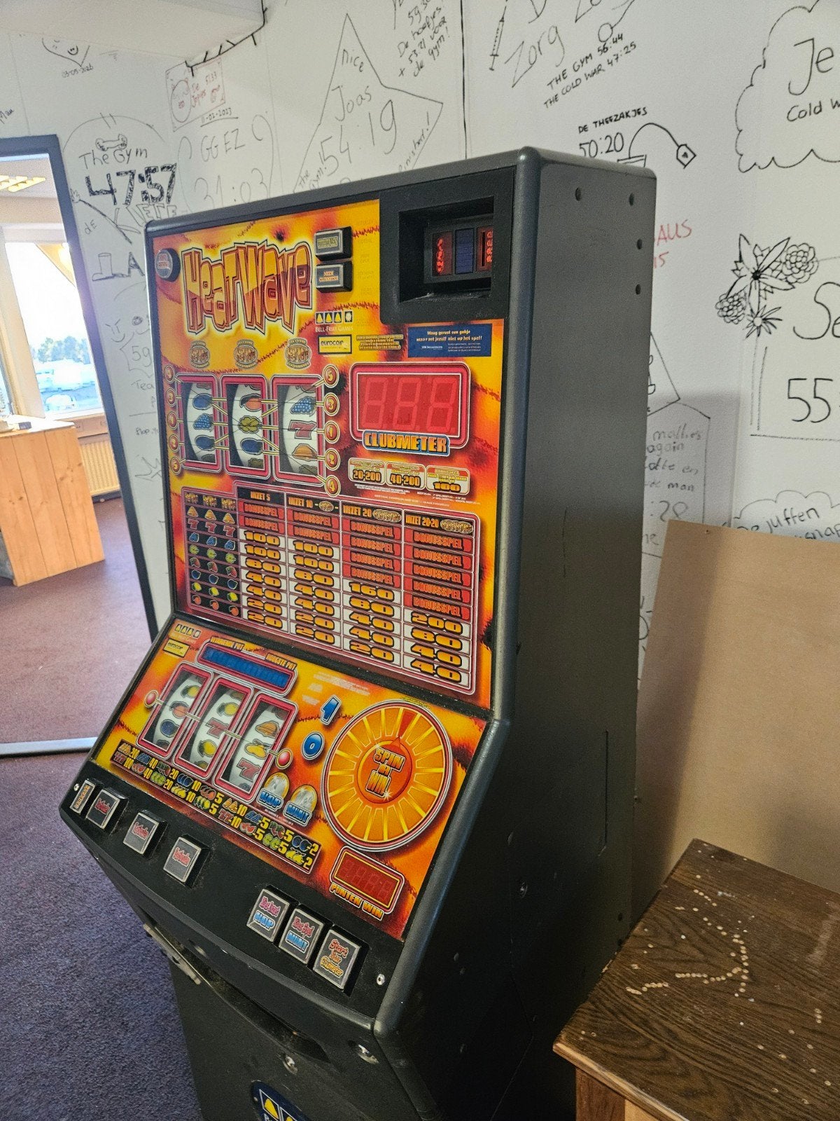 Bell-Fruit Games Heat Wave fruitautomaat, Verzamelen, Automaten | Gokkasten en Fruitautomaten, Overige munten, Ophalen, Gebruikt