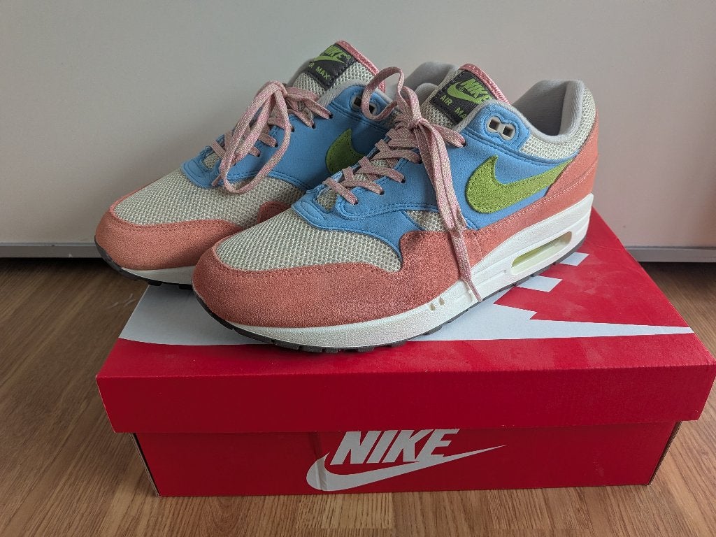 Nike Air Max 1 Light Madder Root maat 44, Overige kleuren, Nike, Ophalen of Verzenden, Zo goed als nieuw