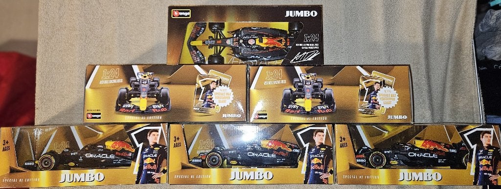 Jumbo Bburago RB18 M.Verstappen + gratis F1 Kalender € 10,00, Ophalen of Verzenden, Nieuw, Formule 1