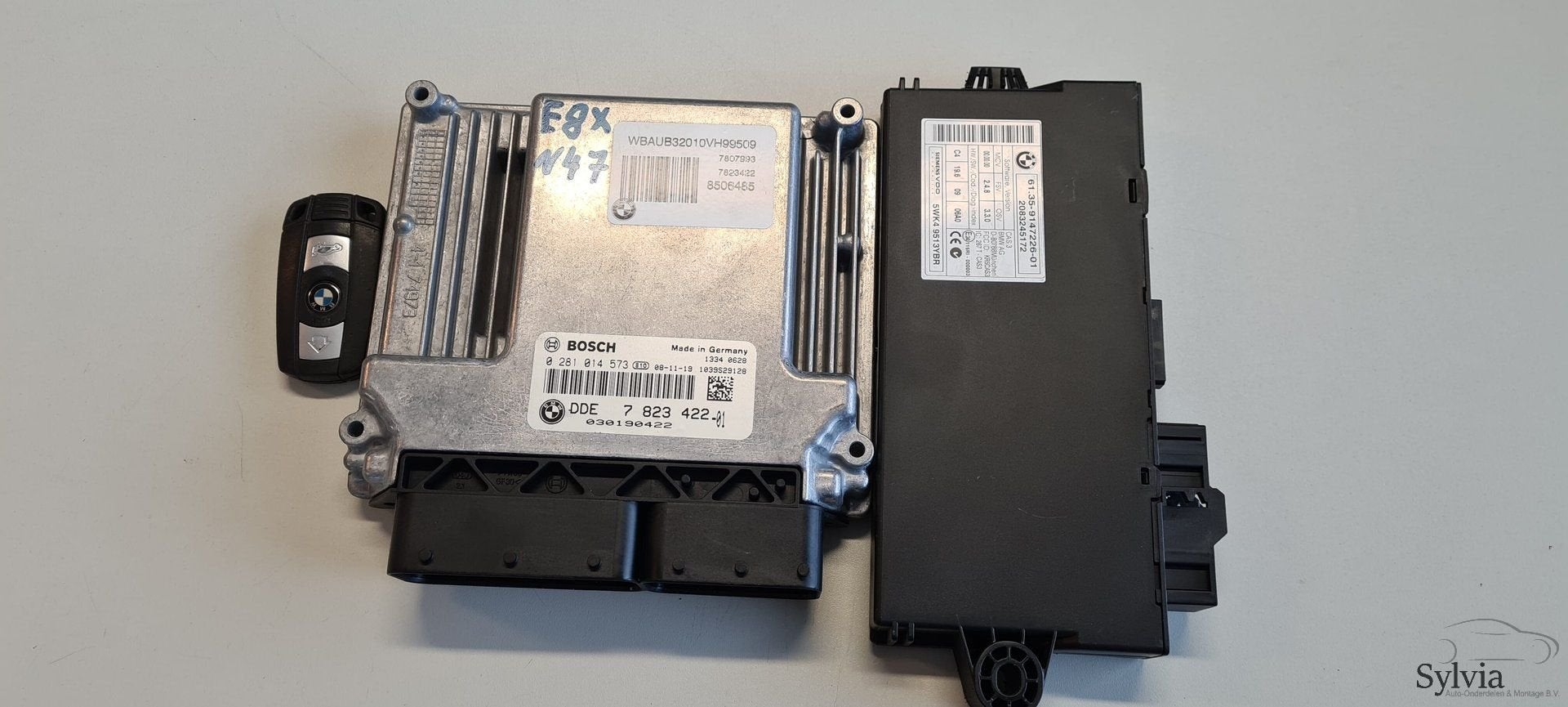 Startset Contactslot + ECU N47 CAS3 BMW 1 serie E81 W87 E88, Gebruikt, -, -, Ophalen of Verzenden