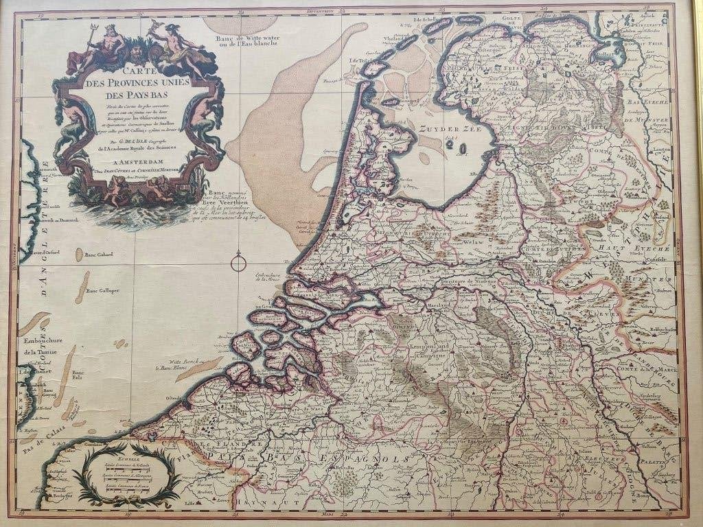 'Carte des Provinces Unites des Pays Bas' Covens et Mortier, Antiek en Kunst, Ophalen of Verzenden