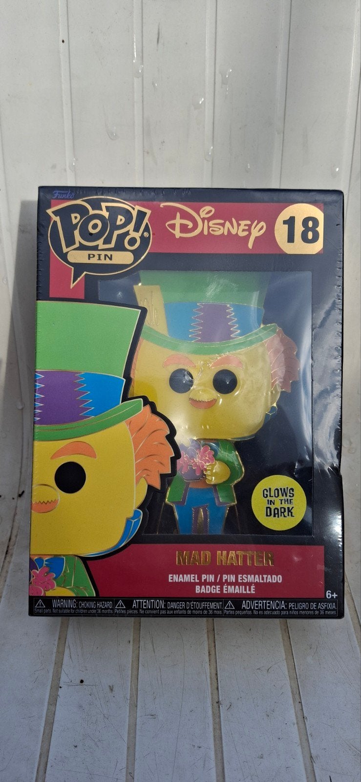 Funko Pop! Pin Disney Mad Hatter Glow in the Dark, Ophalen of Verzenden, Nieuw