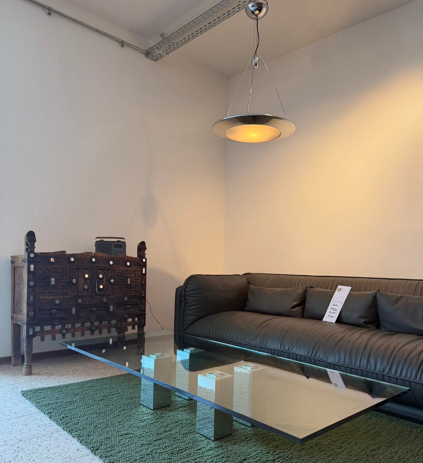 Van Beek Abel salontafel, Huis en Inrichting, Tafels | Salontafels, Ophalen, 50 tot 100 cm, Rechthoekig, Glas