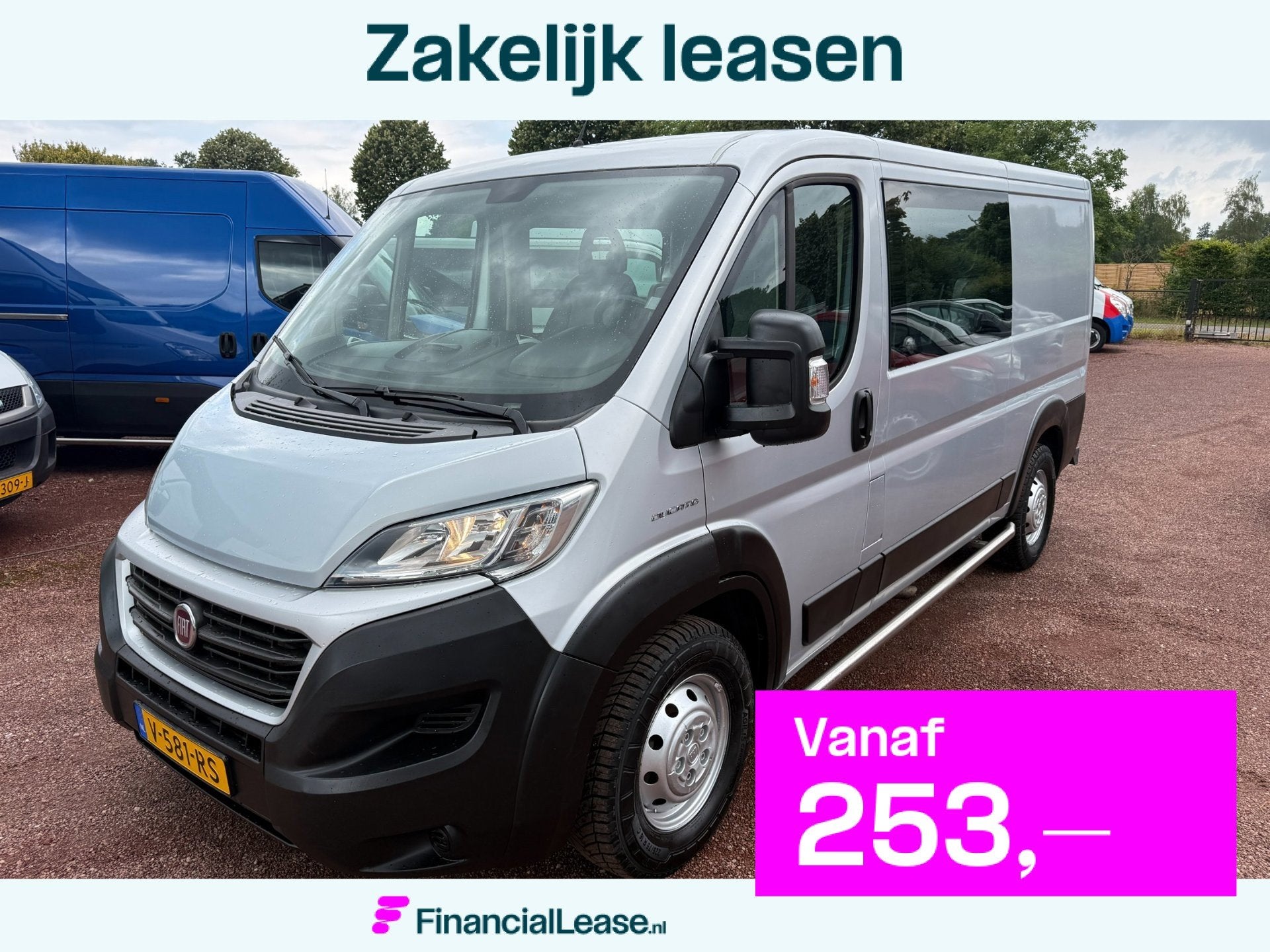 Fiat Ducato 35H 2.3 EURO 6 L2H1 DC 3000kg Trekgewicht, Voorwielaandrijving, Euro 6, 3000 kg, Origineel Nederlands