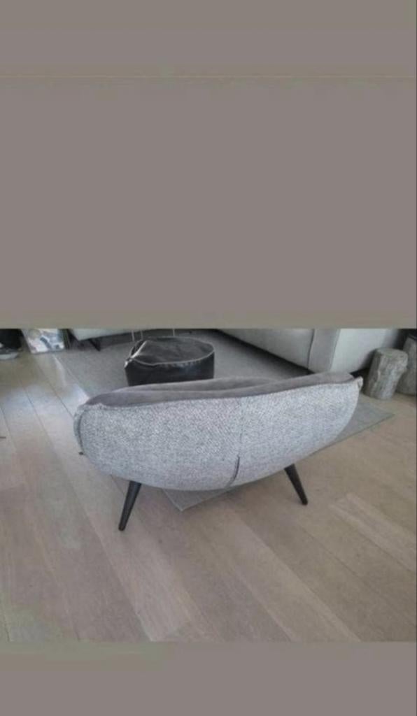 Fauteuil Cosy Villa grijs vintage look grijs (Nieuw!), Ophalen, Nieuw, Vintage landelijk, Eén