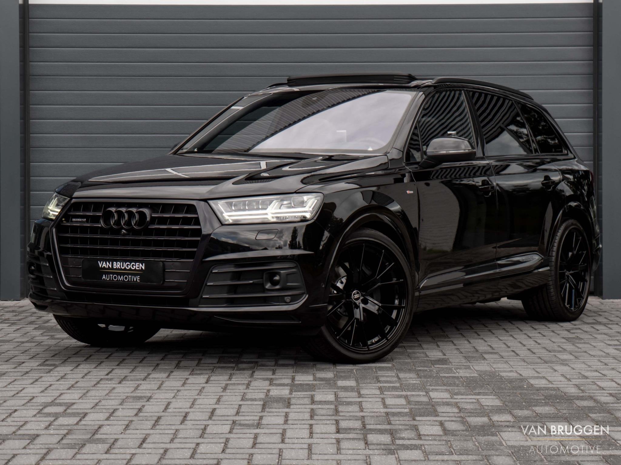 Audi Q7 3.0 TFSI quattro S-Line 7p Pano B&O+ FullOption Alca, Auto's, Audi, 2005 kg, Gebruikt, 2995 cc, Parkeerassistent