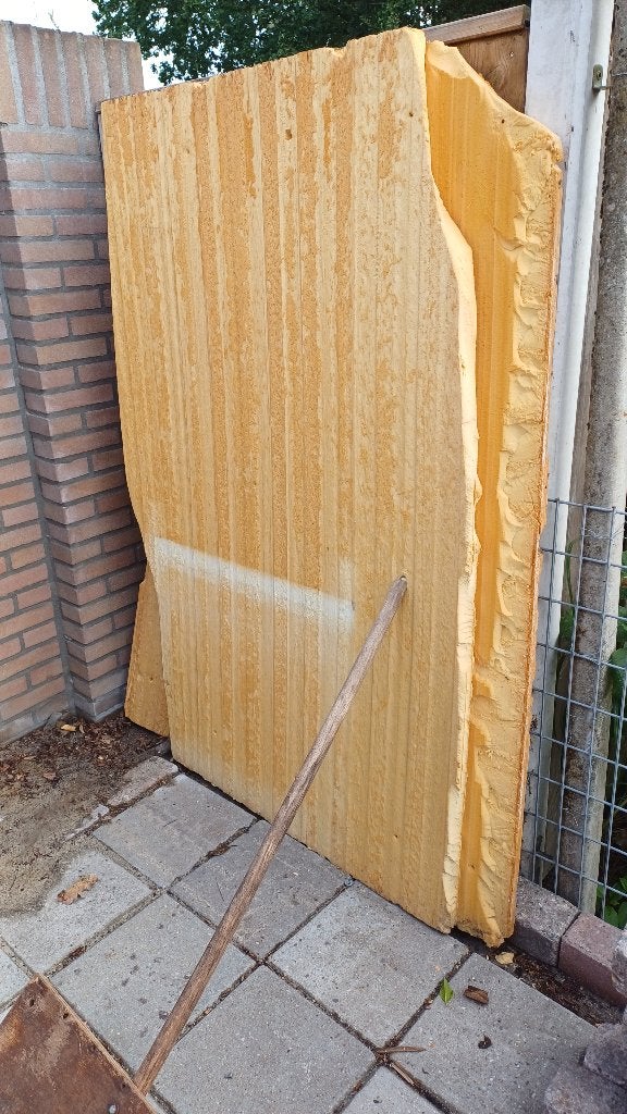 gratis 2 isolatie platen van 90 x 170 x4.5cm, Ophalen, 4 tot 8 cm, Gebruikt, Hardschuim (Pir)