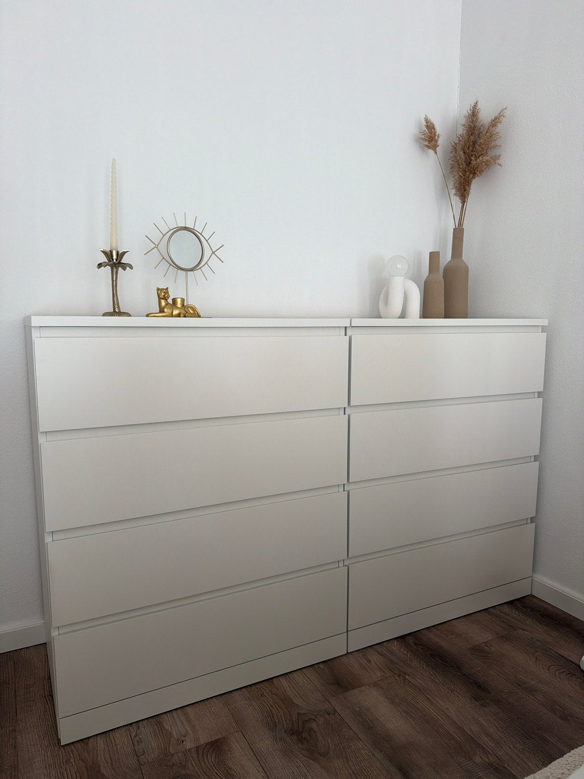 2x Ikea Malm ladekast wit in zeer goede staat, Ophalen, 50 tot 100 cm, Zo goed als nieuw, 3 of 4 laden