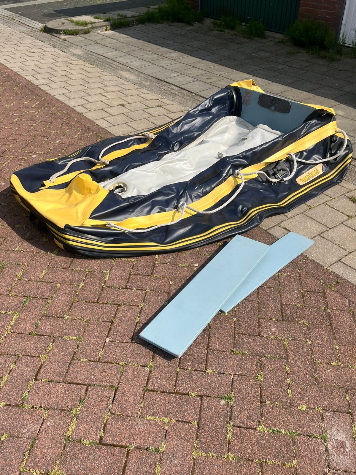 Rubberboot opknap tegel elk bod, Watersport en Boten, Rubberboten, Ophalen, Aluminium, Buitenboordmotor, Brandstoftank