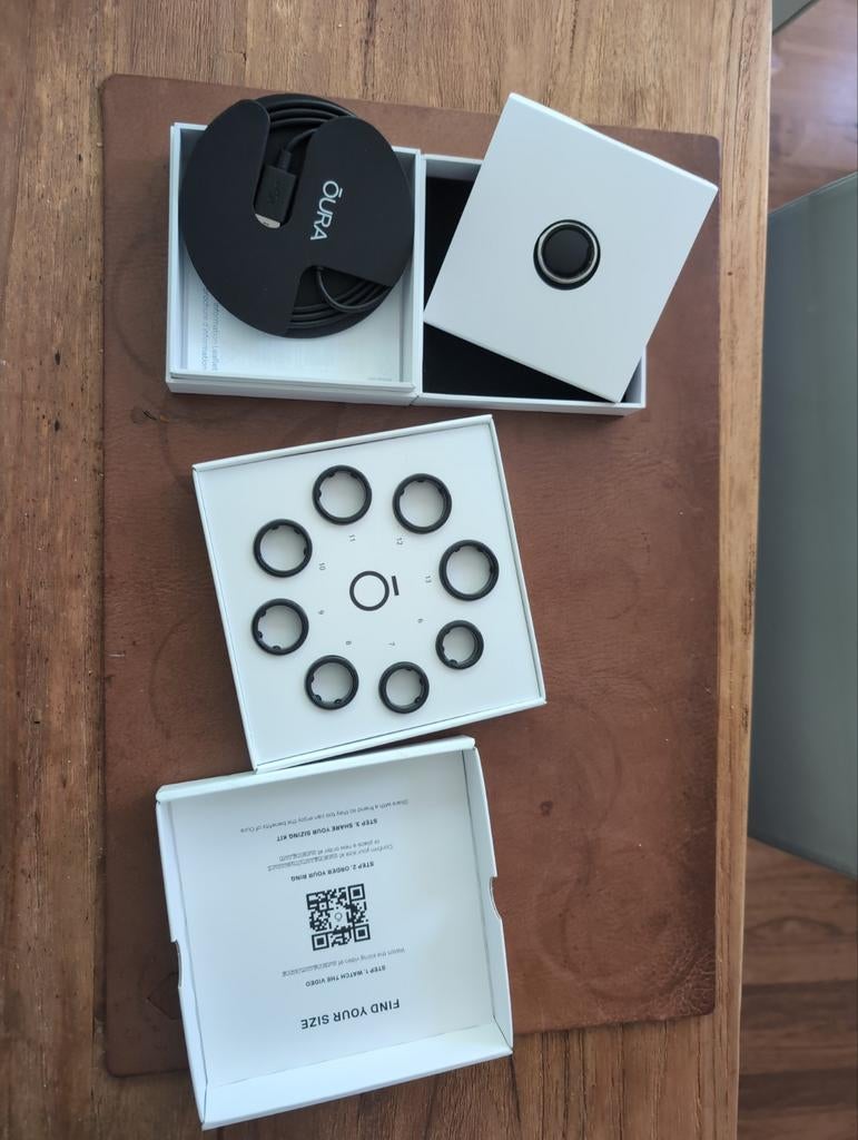 Oura Ring Gen2/Gen3 Laders (2 stuks) + Gratis Ring Maat 12, Gebruikt, Oura, Ophalen of Verzenden, Android