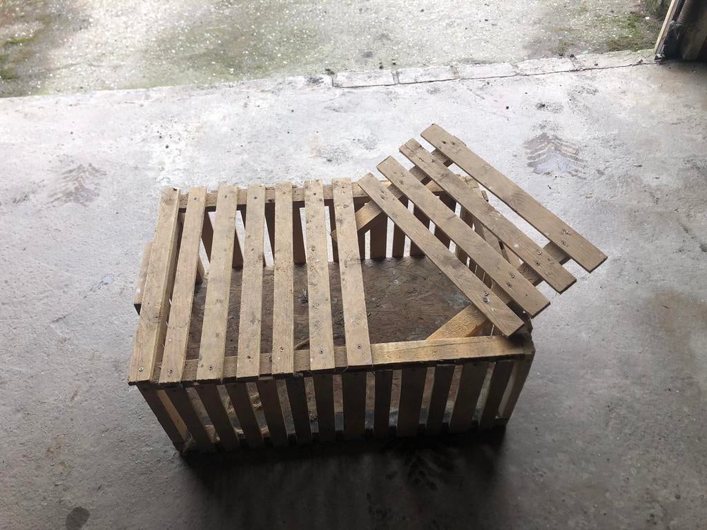 Kippenvervoerkist., Ophalen of Verzenden, Zo goed als nieuw, Hout, Vogelkooi