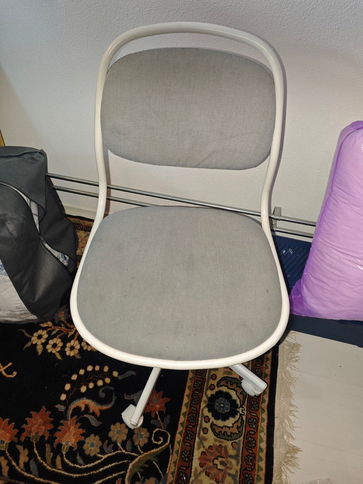 bureaustoel ikea örfjäll grijs wit gebruikt, Ophalen, Gebruikt, Wit, Bureaustoel