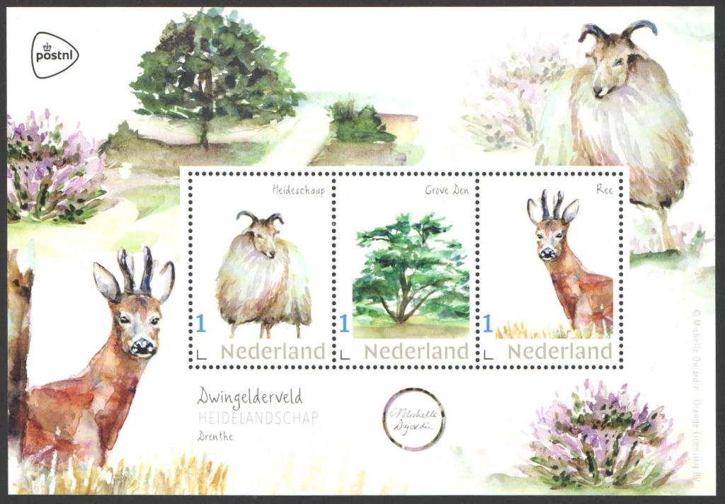 Postzegels Natuur Drenthe: Dwingelderveld, Postzegels en Munten, Postzegels | Nederland, Ophalen of Verzenden, Na 1940, Postfris