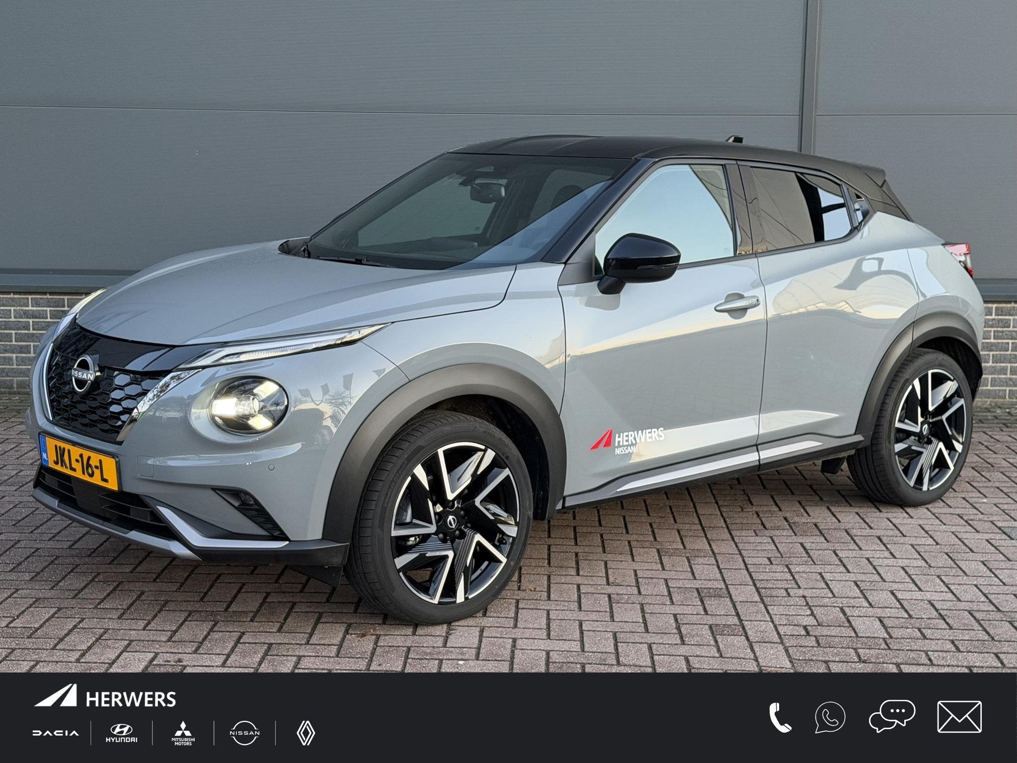 Nissan Juke 1.6 Hybrid N-Design cold pack / Navigatie / Stuu, Auto's, Stof, Origineel Nederlands, Bedrijf, Automatische klimaatregeling