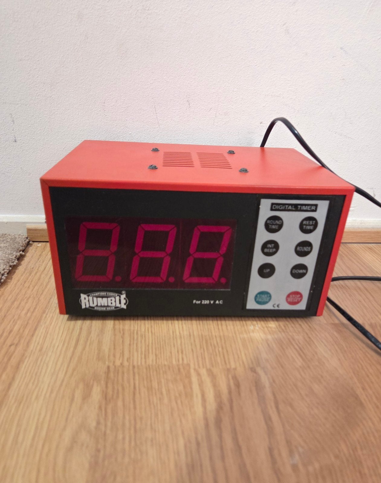 Timer/boksklok rumble, Ophalen of Verzenden, Zo goed als nieuw, Bokszak