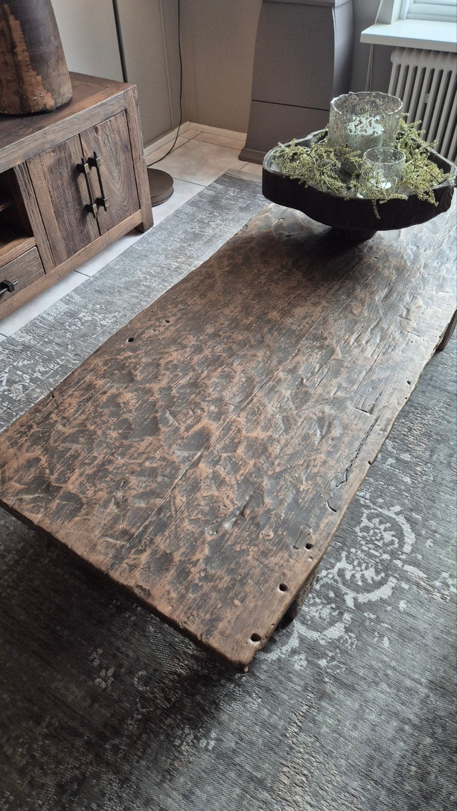 Te koop echte oude nagasalontafel te koop., Huis en Inrichting, Tafels | Salontafels, Ophalen, Rechthoekig, 50 tot 100 cm