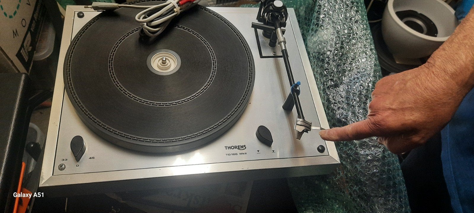 Thorens TD 160 MKII Platenspeler - Klassieke Hifi, Ophalen of Verzenden, Gebruikt, Platenspeler, Thorens
