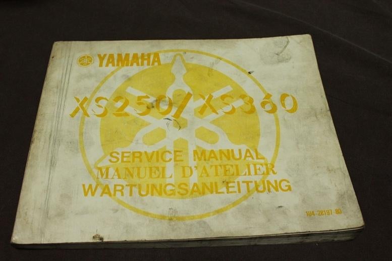 Yamaha XS250 XS360 1977 motorcycle service manual anleitung, Motoren, Ophalen of Verzenden, Yamaha