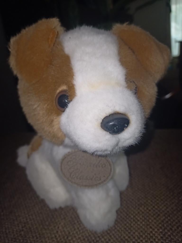 Yomiko classics, jack russel terrier. Russ berrie hondje., Zo goed als nieuw, Wasbaar, Middelgroot (20 tot 80 cm), Meerkleurig