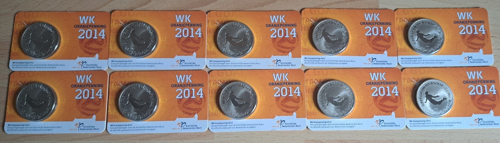 5 of 10 X WK 2014, Ophalen of Verzenden, Overige materialen
