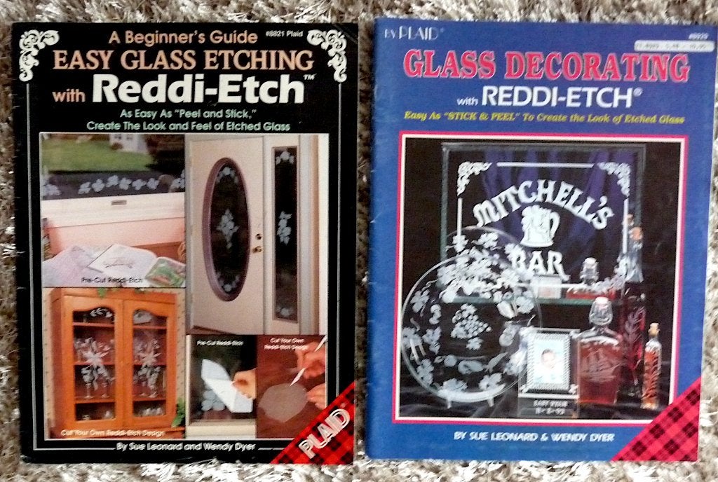 hobby : 2 boekjes Glas etsen, Verzenden, Zo goed als nieuw, Overige onderwerpen