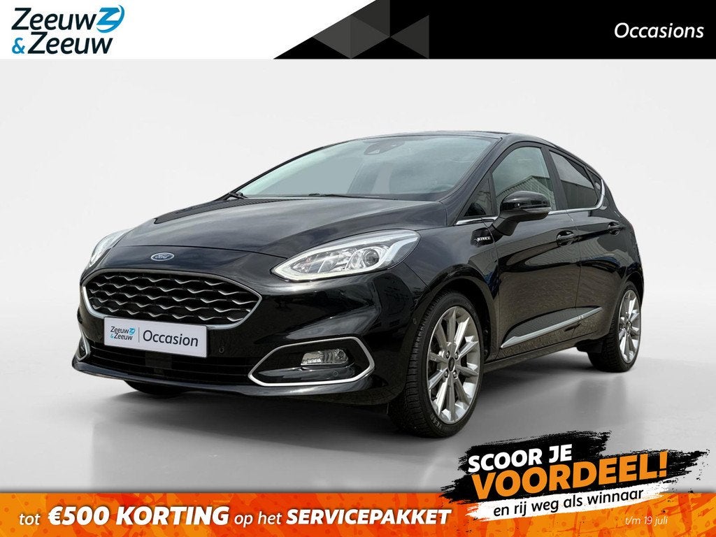 Ford Fiesta 1.0 EcoBoost Hybrid Vignale | Dealer onderhouden, Auto's, Ford, 12 maanden, 125 pk, Gebruikt, Handgeschakeld