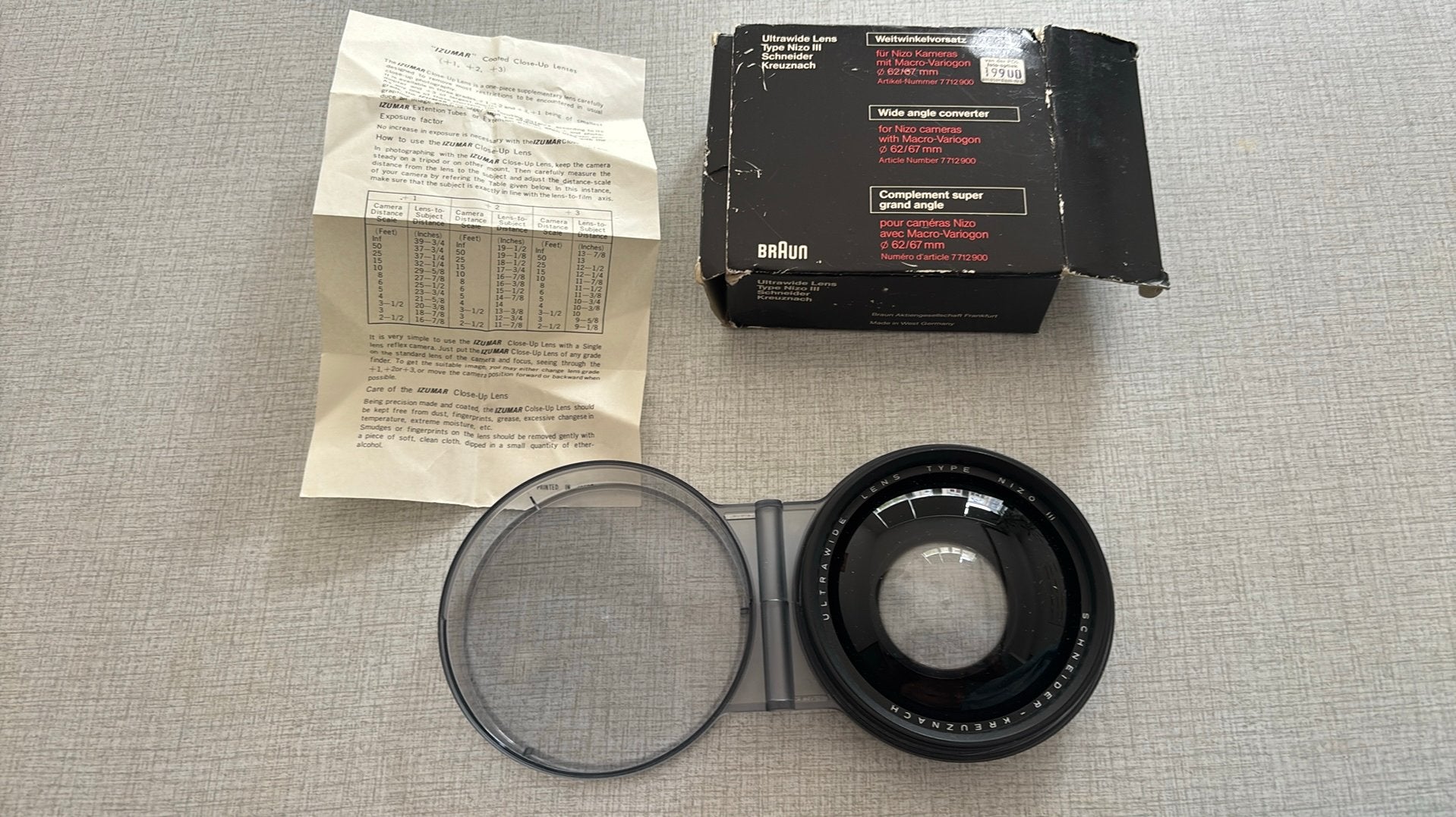 ultrawide lens nizo III , nieuw in doos, Ophalen of Verzenden, Zo goed als nieuw, Overige typen
