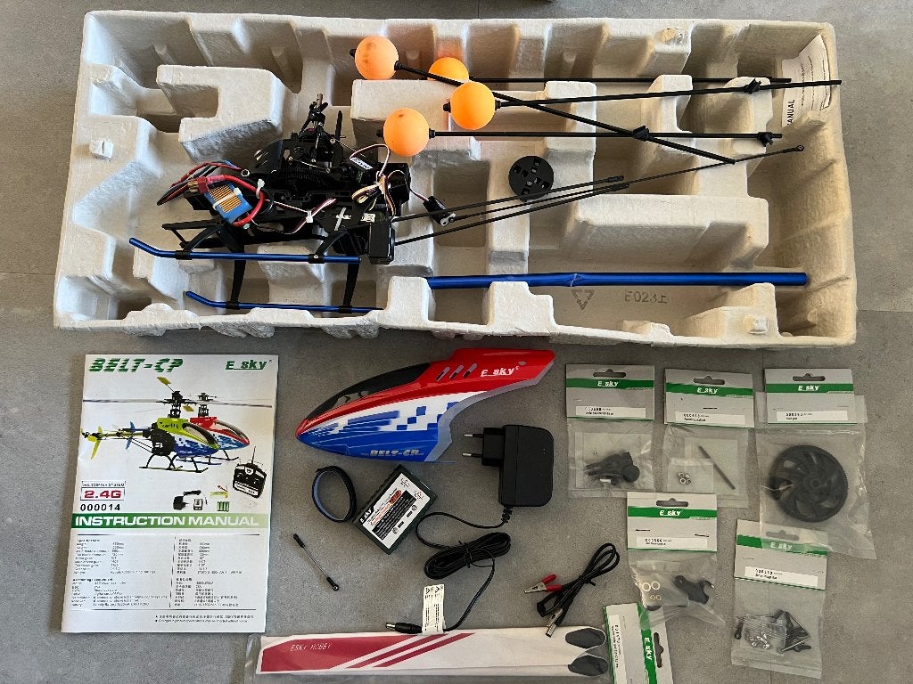 E-sky Belt CP V2 RTF helicopter onderdelen, Ophalen, Gebruikt, RTF (Ready to Fly), Helikopter