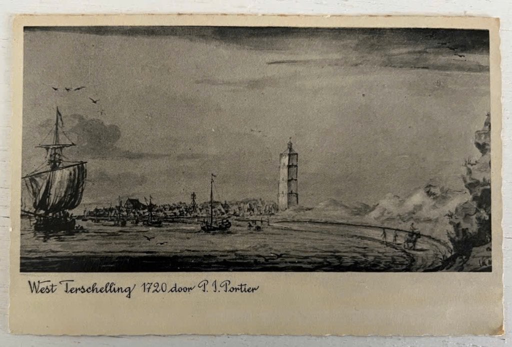 Oude Ansichtkaart - West Terschelling - 1720 P.J. Portier, Ophalen of Verzenden, Gelopen, Waddeneilanden