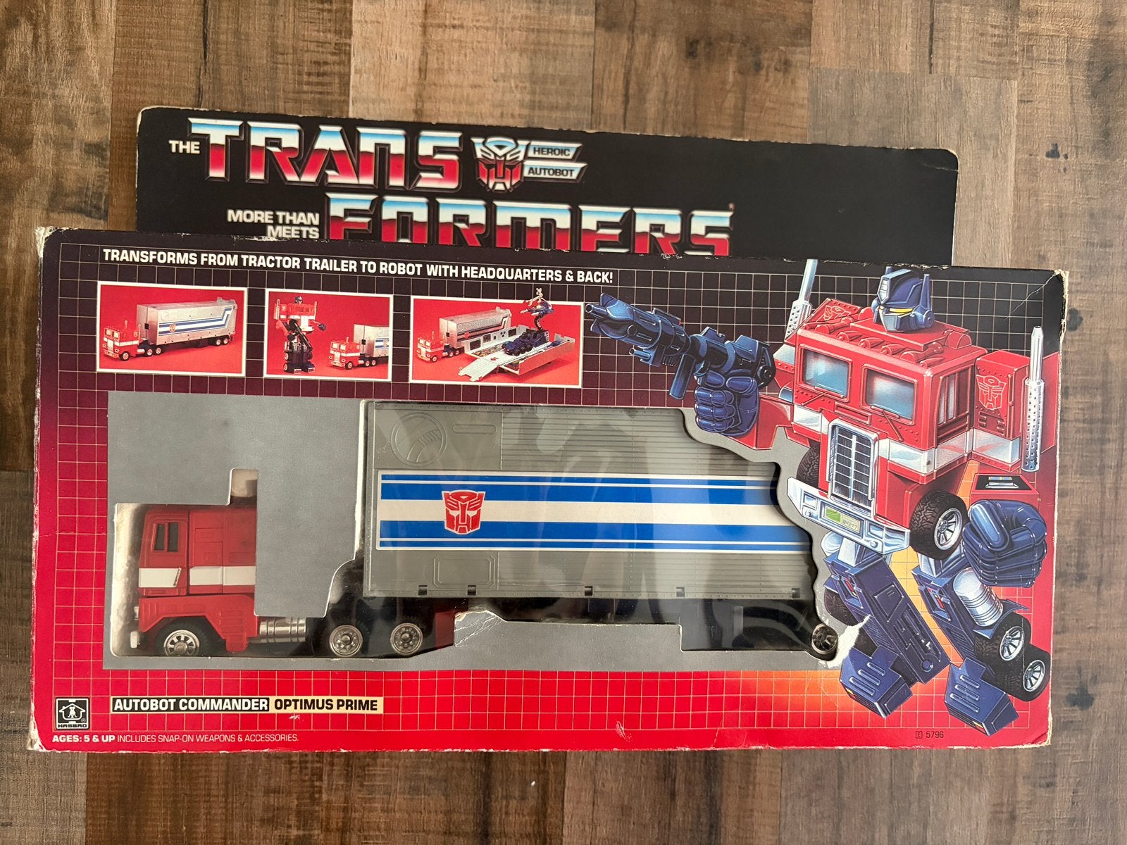 Vintage “CEJI red feet” G1 Optimus prime, G1, Ophalen of Verzenden, Gebruikt, Autobots