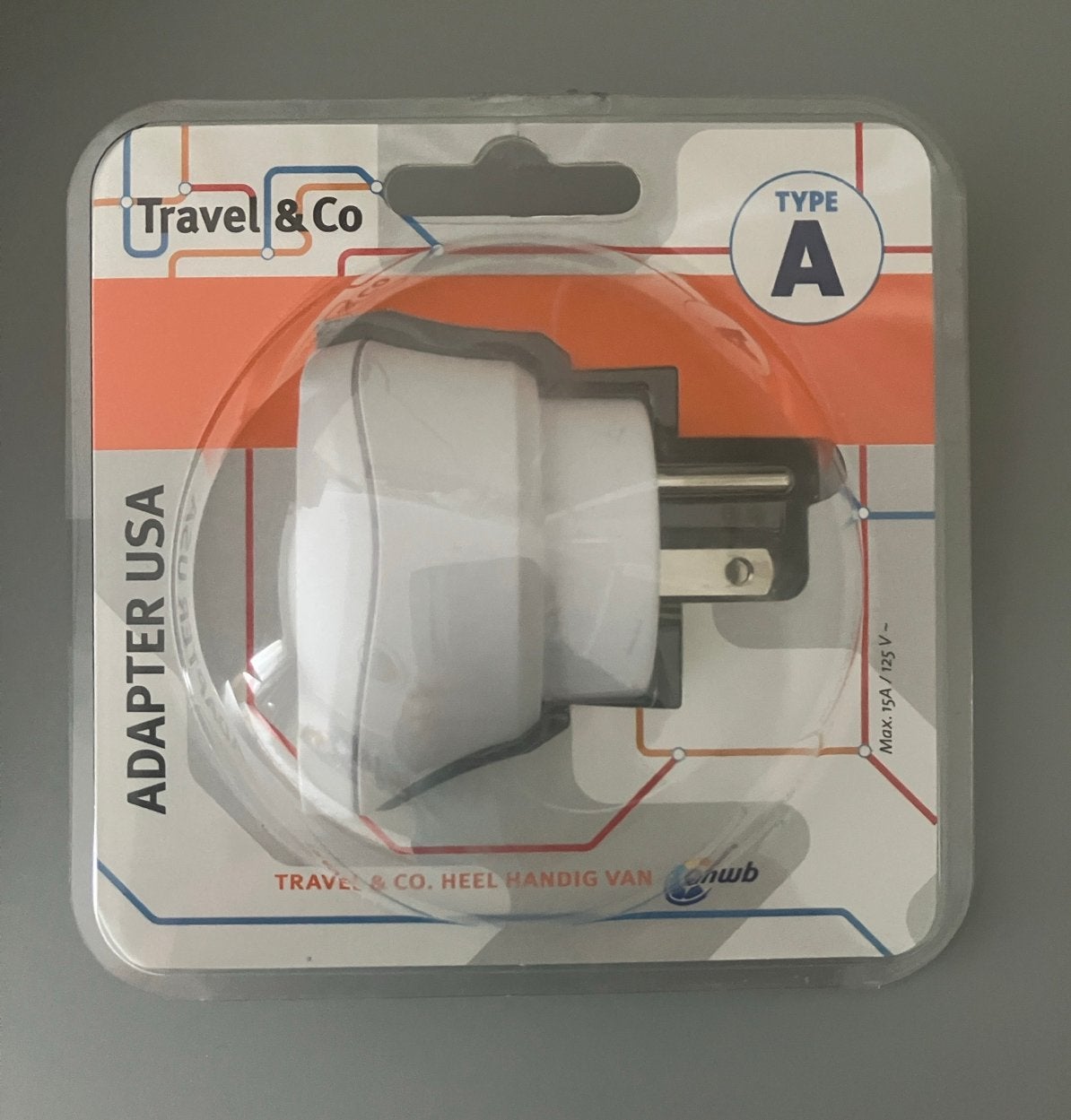 Reisadapter USA Type A SKross, Ophalen of Verzenden, Zo goed als nieuw
