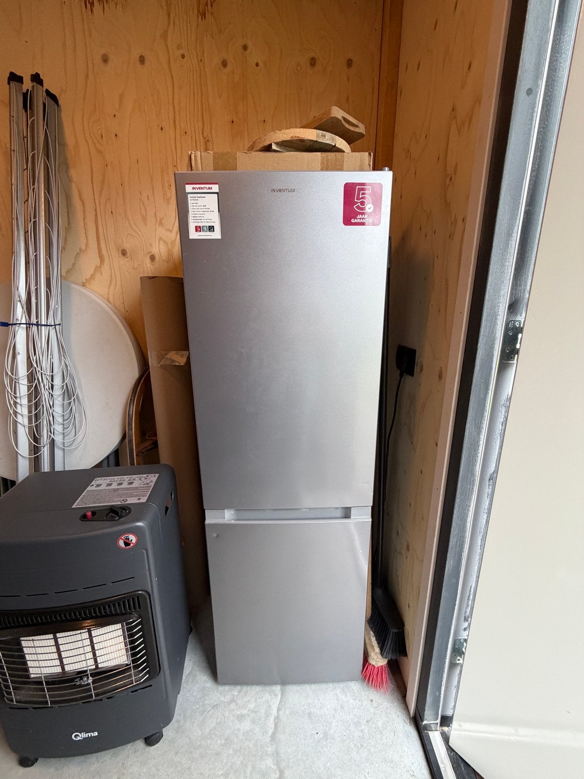 Inventum koel-vriescombinatie - Zo goed als nieuw, Ophalen, 150 tot 200 liter, Met aparte vriezer, Zo goed als nieuw