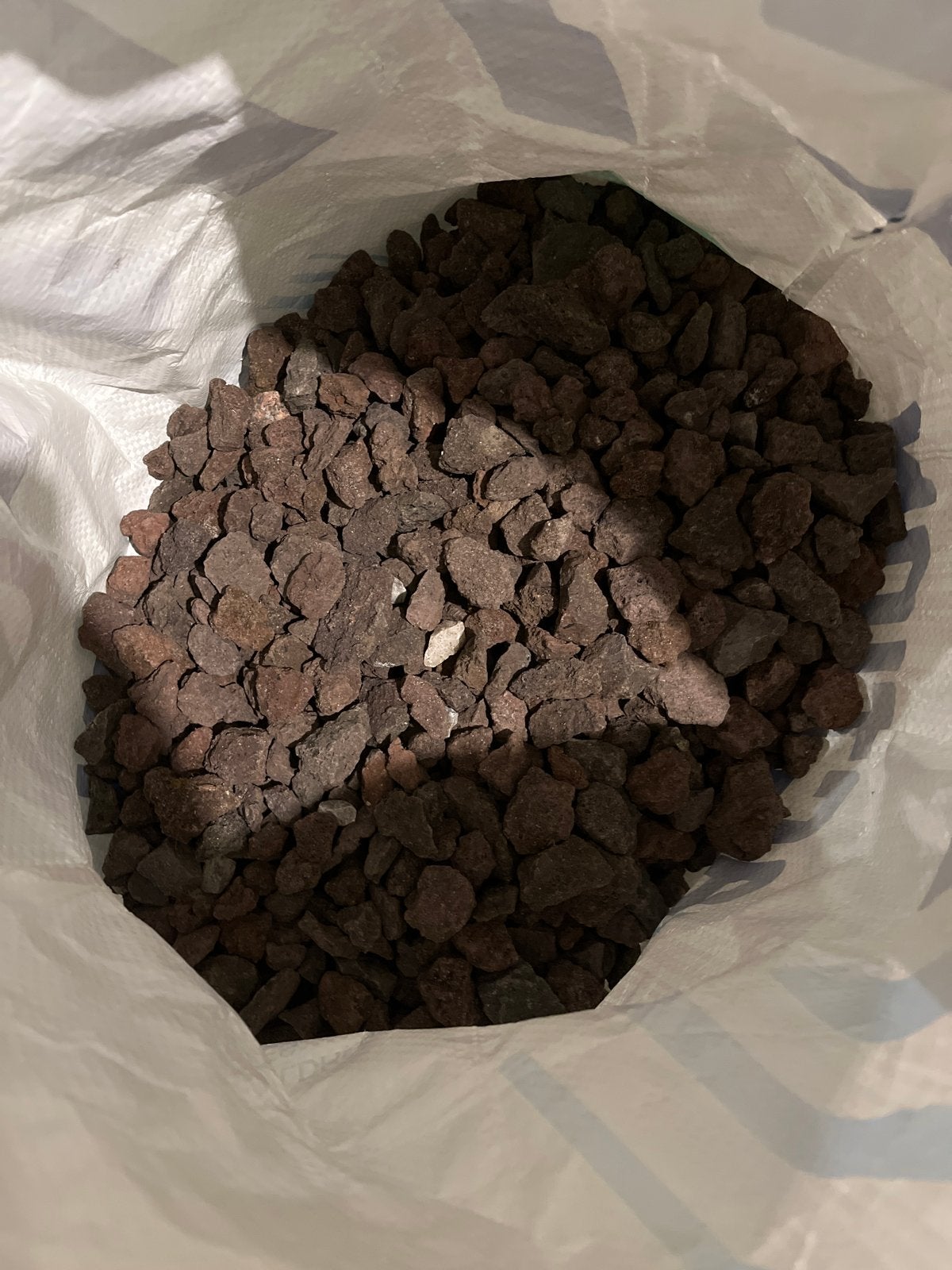 10-12 kg Lavasteentjes voor tuin of decoratie, Ophalen, Bruin, Nieuw, Kei