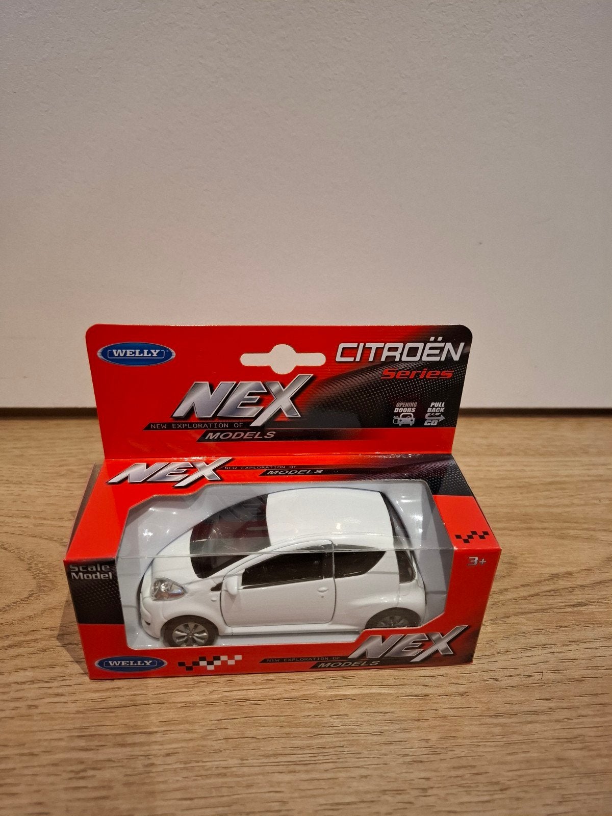 Citroën C1 schaalmodel 1:43 - Welly NEX, Ophalen of Verzenden, Nieuw, Auto