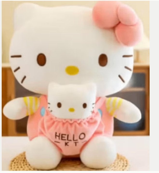 Hello Kitty grote knuffel Moeder en Kind (32cm) Nieuw.