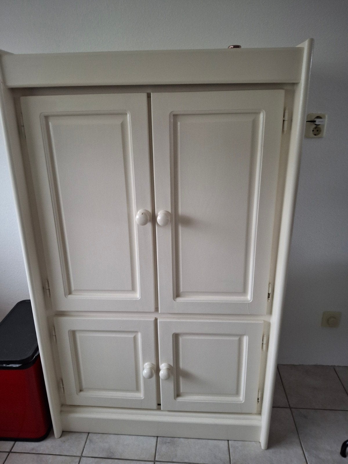 Twee witgeschilderd kasten, Huis en Inrichting, Ophalen, Gebruikt, 70 tot 120 cm, 120 tot 170 cm