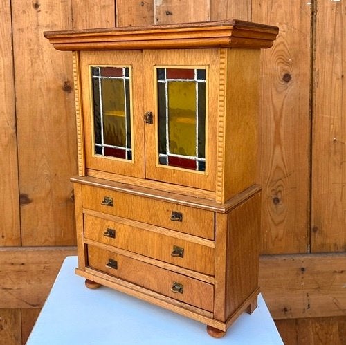 Kabinetkast poppenkabinet origineel hout 30 x 13 x 41 cm, Ophalen of Verzenden