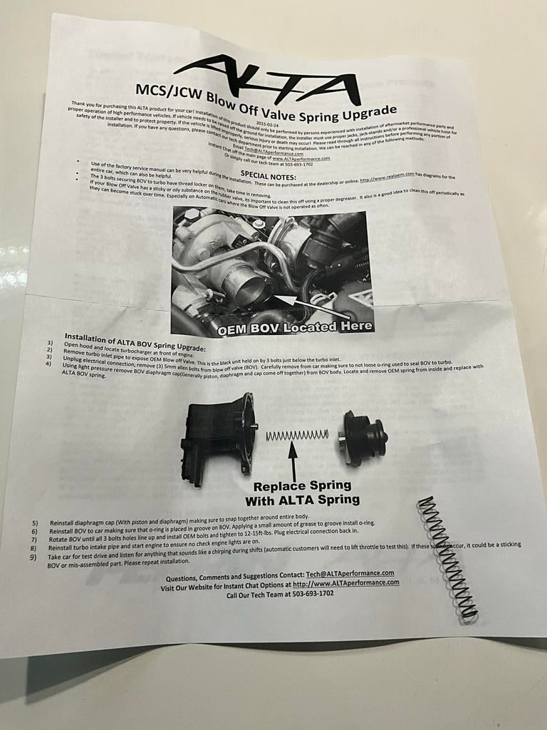 Alta Turbo Veer Upgrade voor Mini Cooper S/JCW, Auto-onderdelen, Ophalen of Verzenden, Nieuw, Mini