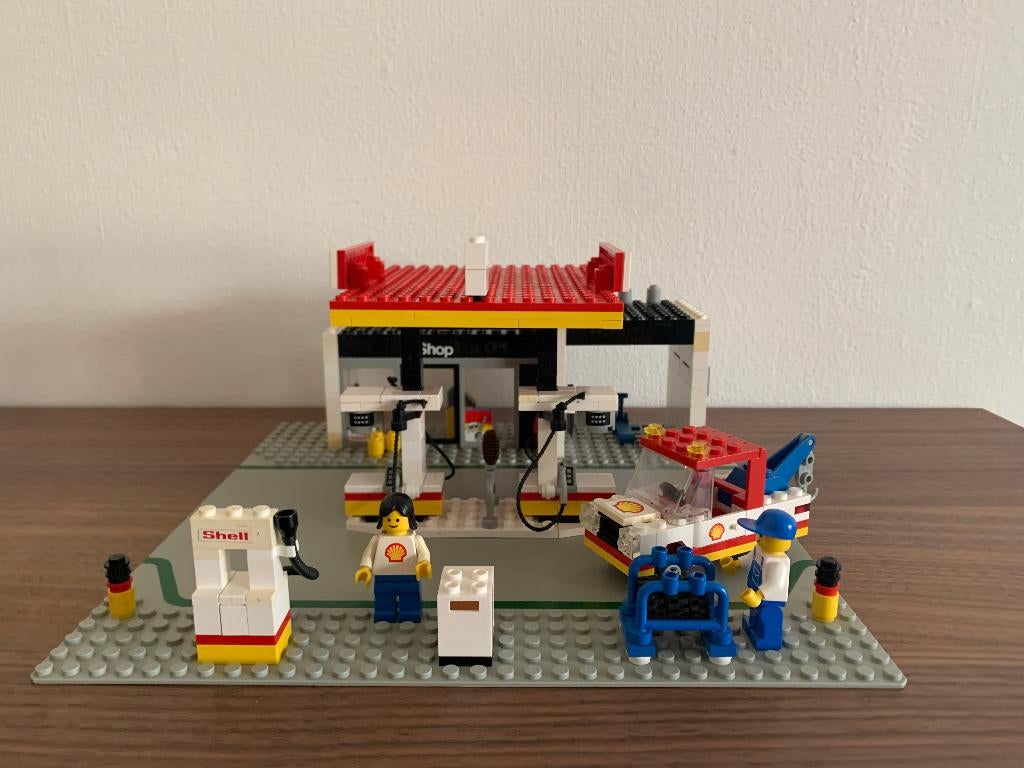 LEGO / 6378 - Shell Service Station (1986), Ophalen of Verzenden, Gebruikt, Complete set, Lego