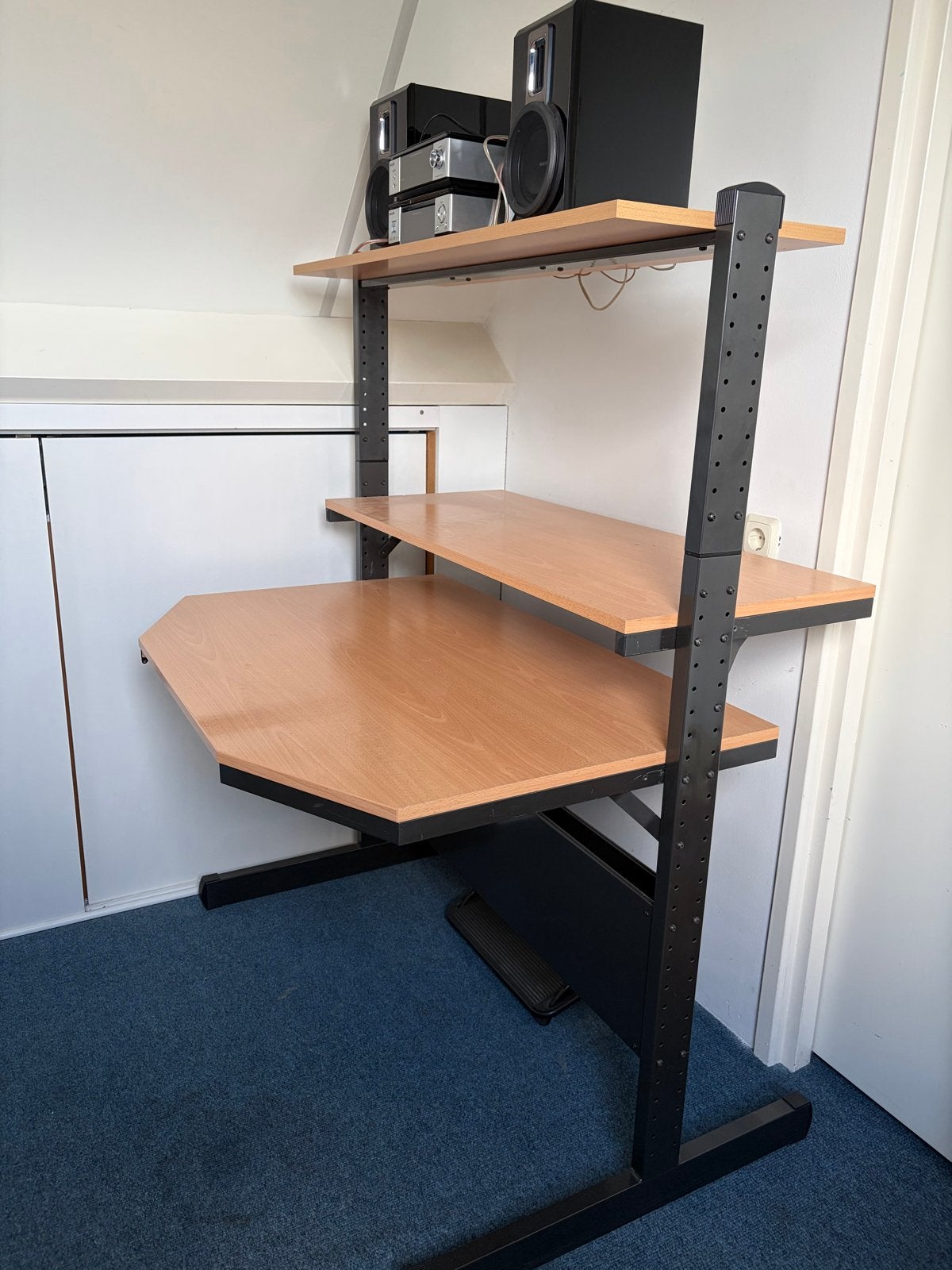 IKEA JERKER Computerbureau - Cultklassieker (Beuken/Zwart), Ophalen, Gebruikt, Hout, IKEA