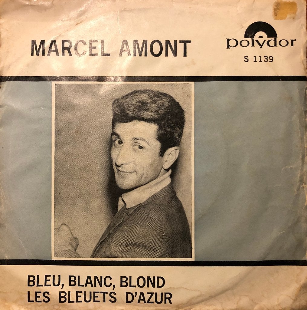 1961	Marcel Amont	             Bleu Blanc Blond, Cd's en Dvd's, Vinyl Singles, Fotohoes, 7 inch, Ophalen of Verzenden, Zo goed als nieuw