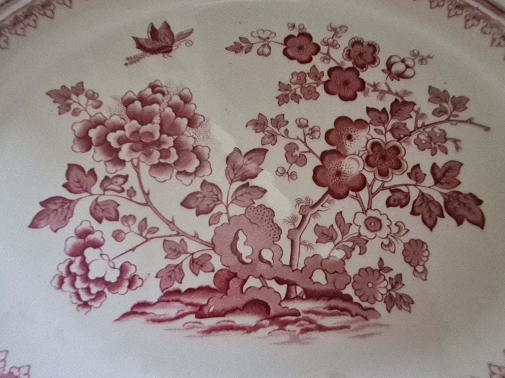 Grote antieke serveerschaal, Ophalen of Verzenden